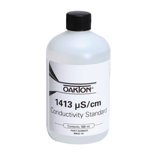 Oakton 1413 microsiemens/cm Conductivity Standard Solution, 500 ml